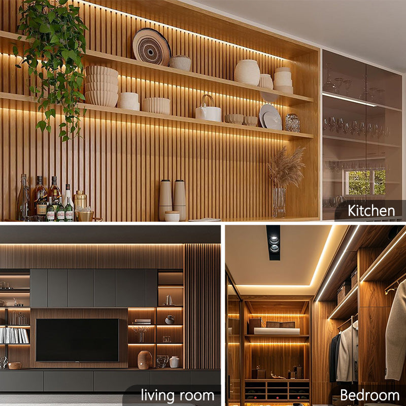 CV86 16.4ft Silicon Strip Light 12V Cuttable LED Strip Light ,2700K-5000K CCT,648 LEDs/M, Ra 90+, UL Listed for Kitchen, Cabinets