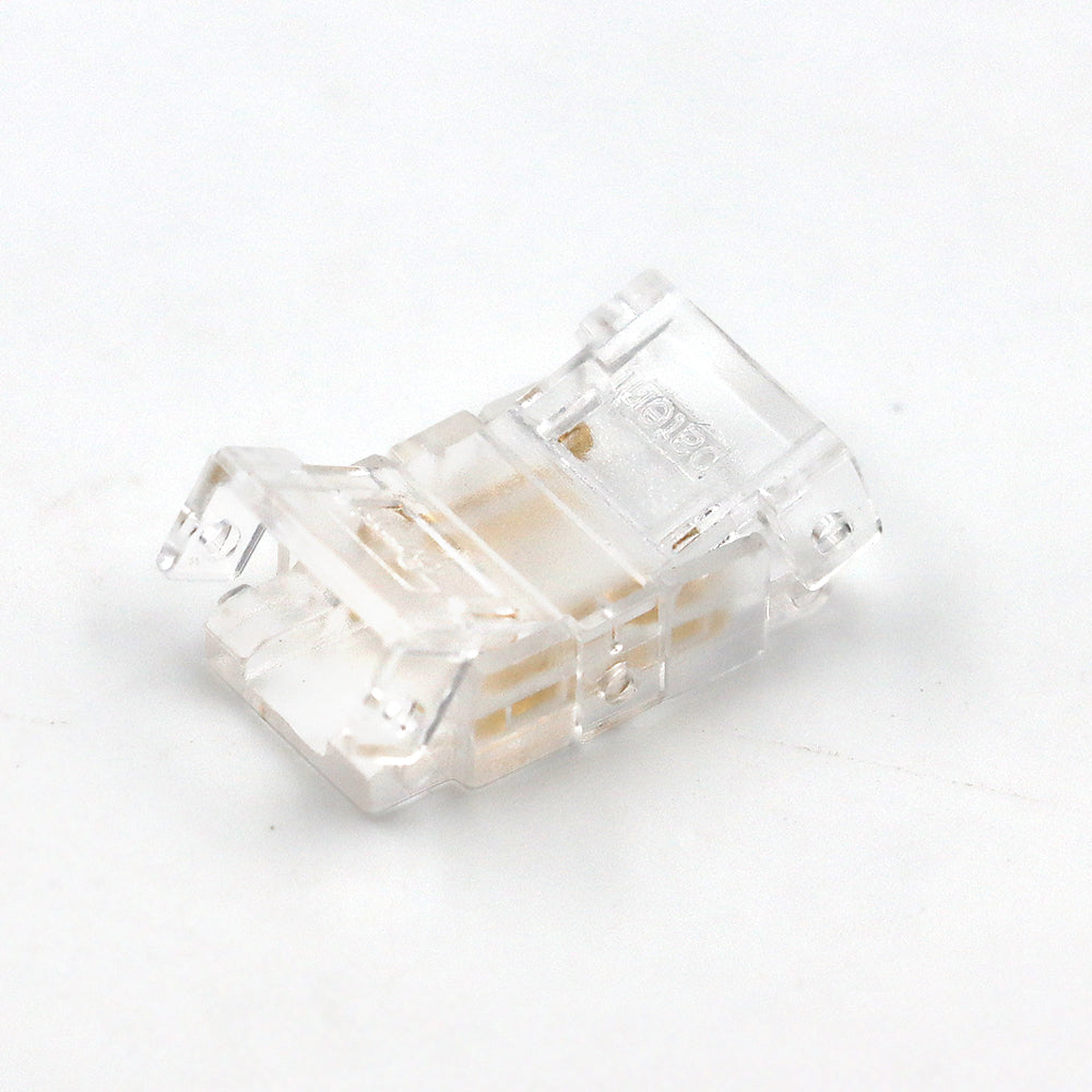 2Pin 8mm 12V Solderless COB LED Strip Connectors Kit( COB mini crystal buckle) With Fast Connectable, Gapless/Splice Connector & L-shaped/Corner Connector