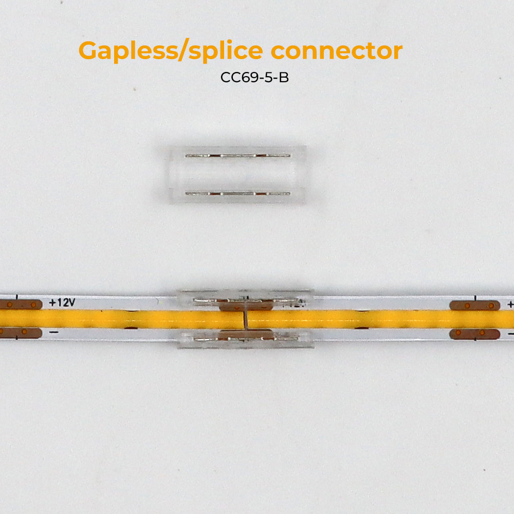 CC69-5-B Gapless Connector for Joining 5mm COB Strip Lights