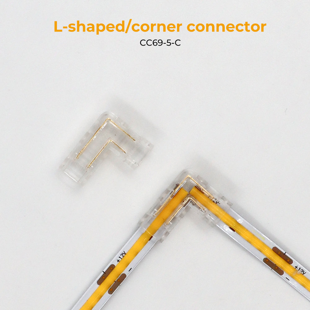 CC69-5-C Corner Connector for Joining 5mm COB Strip Lights