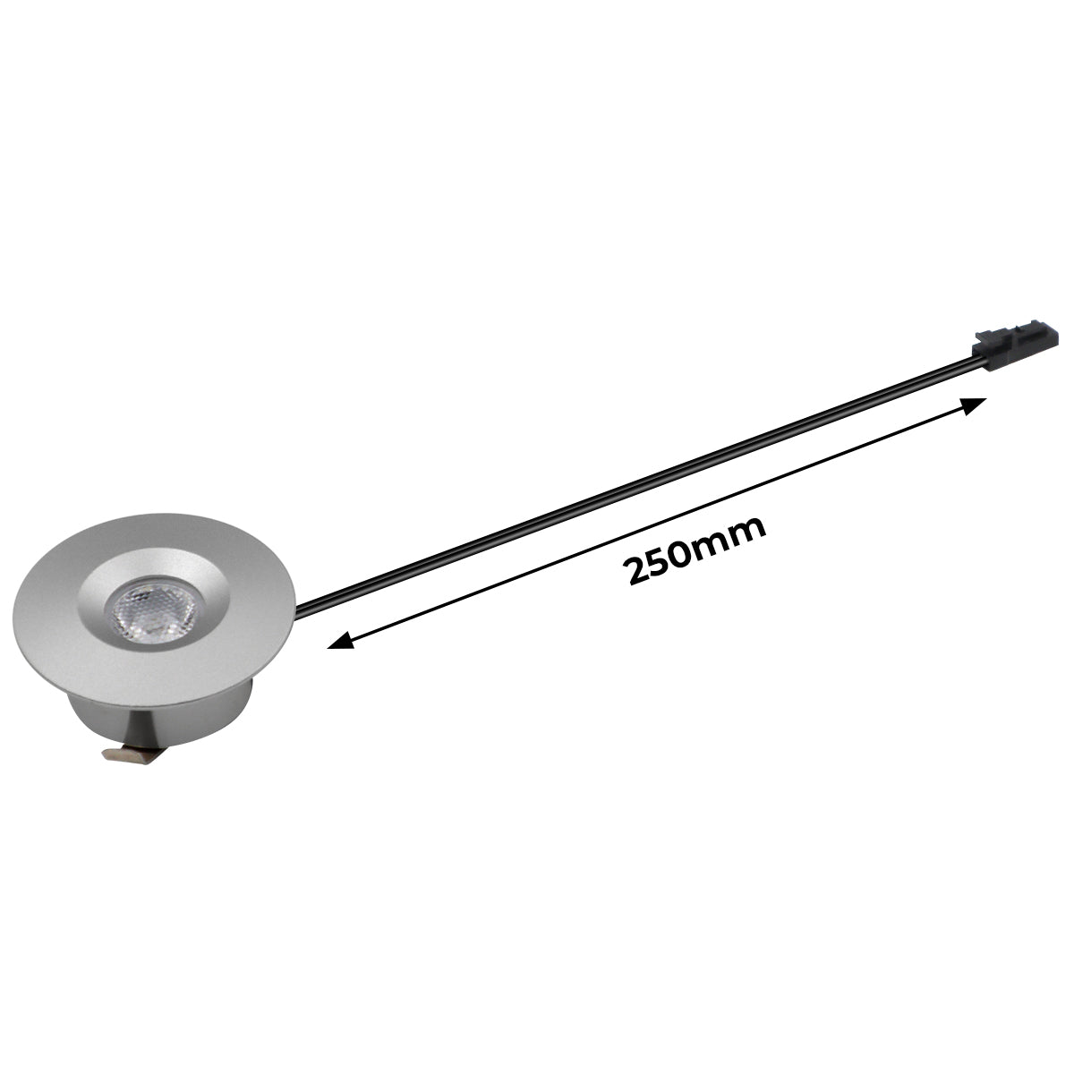 CB15 12V 1.5W 6000K Mini LED Puck Light Recessed Mounted for Display Cabinet Kitchen & Living Room