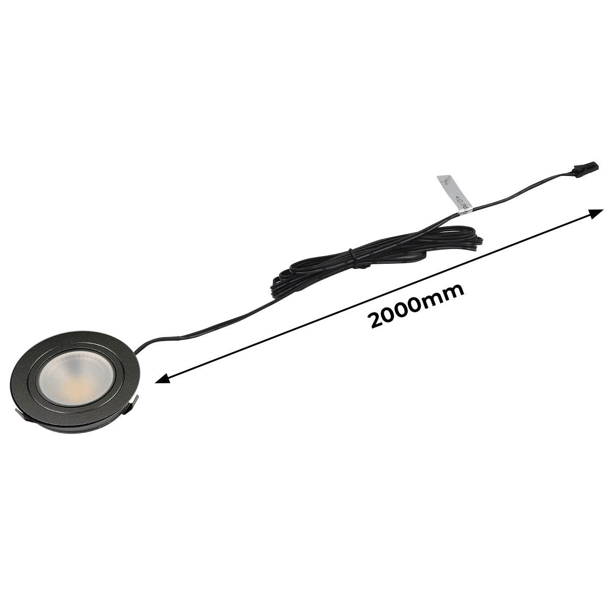 CB29 12V 2.5W Recessed or Surface Mounted Undercabinet 3000K LED Puck Light for Kitchen Living Room and Undercabinet