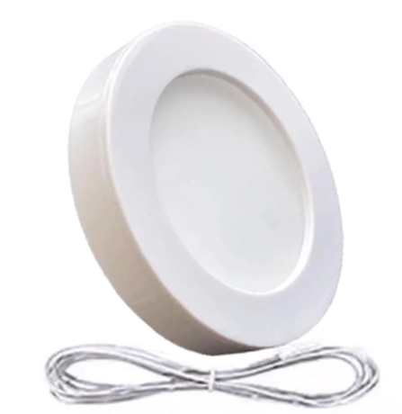 CF03 12V Dimmable Mini Spotlight Plug in (4000K 1w/pcs), 1PCS PL05 in White 3000K