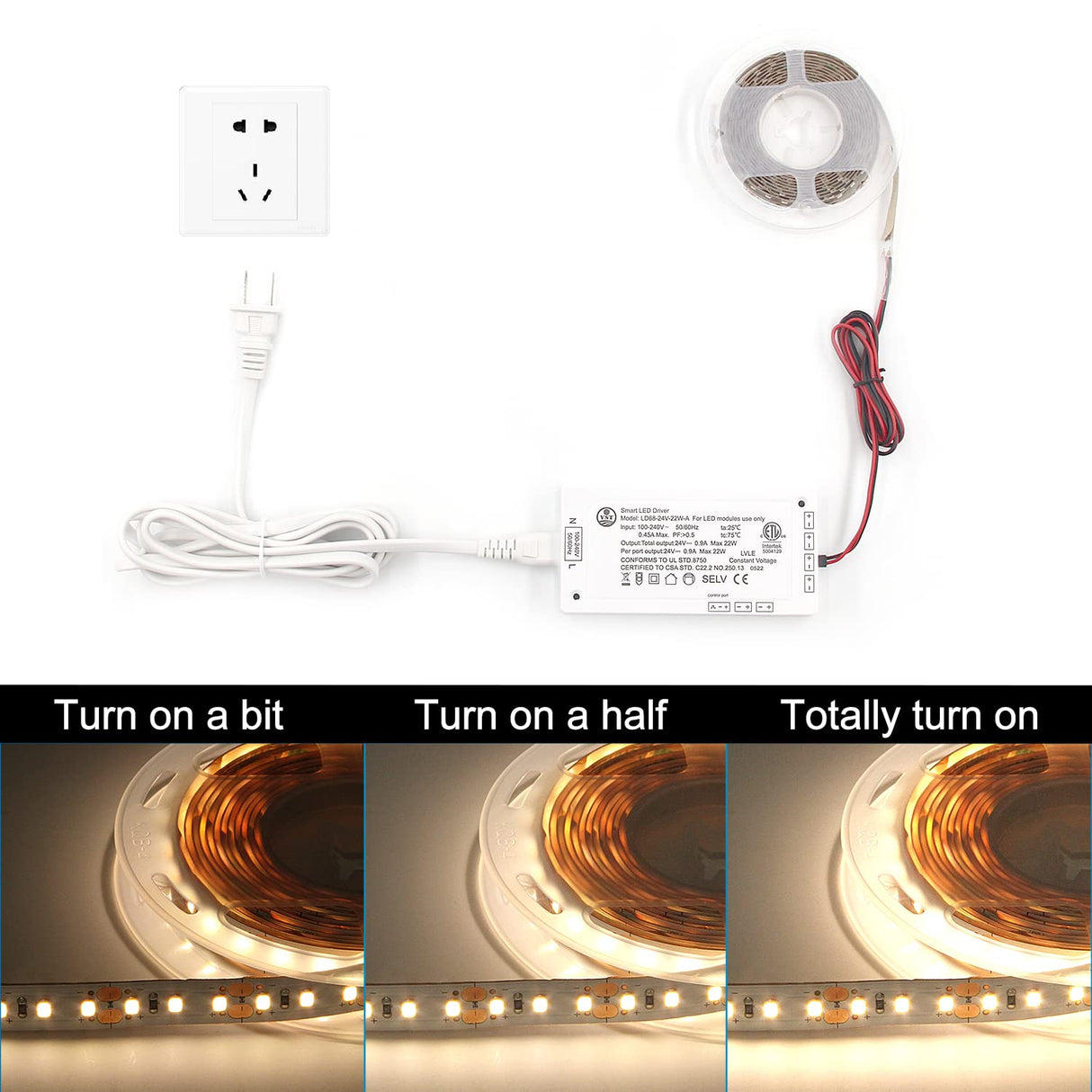 LD55-12V-36W LED Power Supply for LED Cabinet Lights