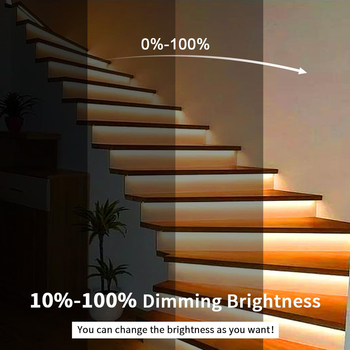 FB07 8mm Cuttable COB LED Strip Light 12V 9.6W/m UL Listed Light Strips 4000K CRI 90+ for Kitchen and Wardrobe