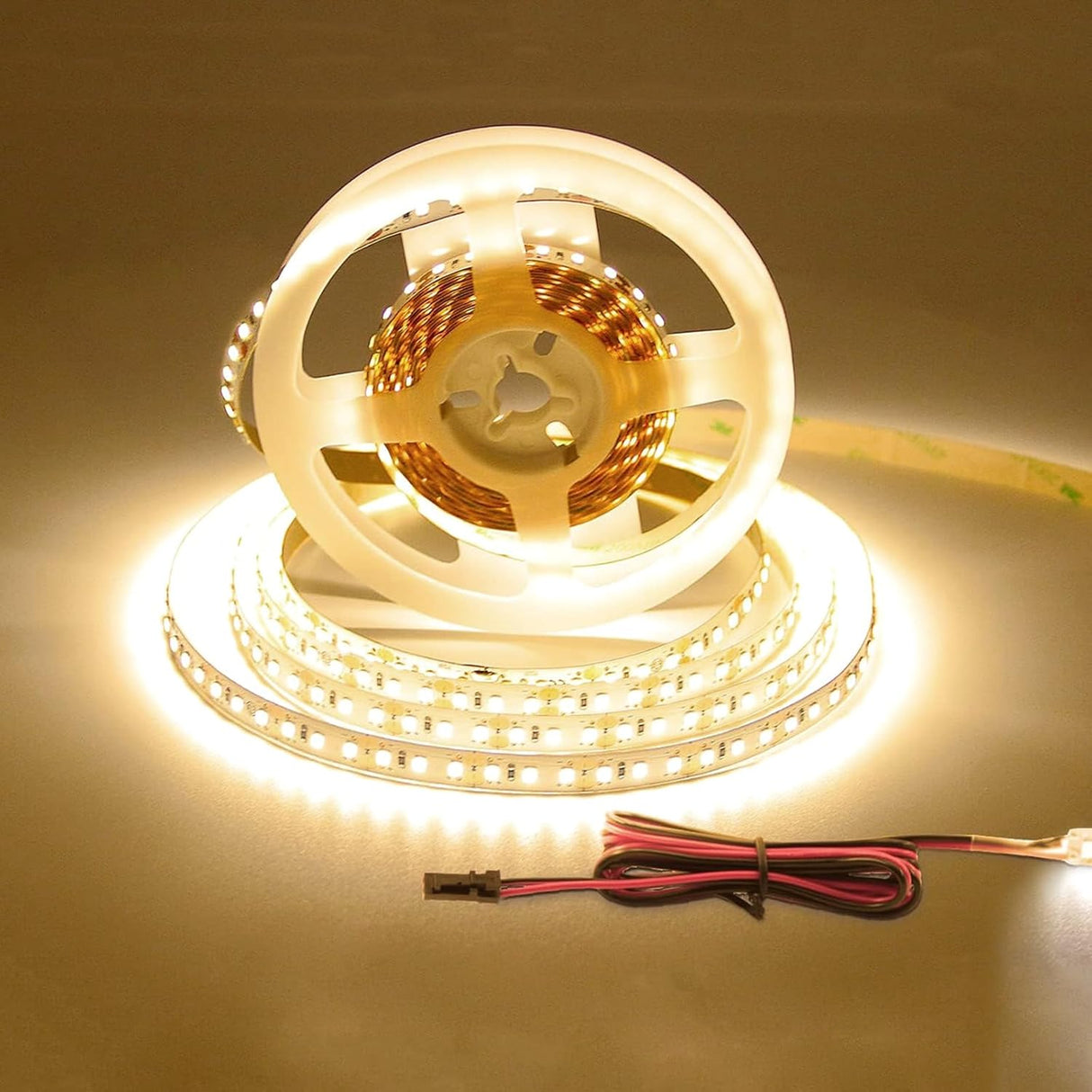 FS31 10mm LED Strip Light 12V 9.6W/m 3000K ETL Listed CRI 90+ with Soft Even Light for Kitchen and Stairs (White)