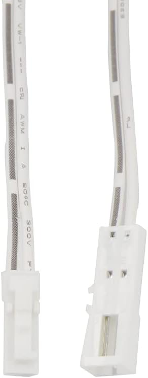 CC27-2 White Flexible Extension Cable 6.56ft with 12V JST Connector Male and Female for VST 12V Puck Lights, LED Strip Light, 12V Driver