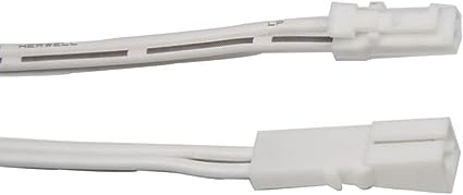 CC27-2 White Flexible Extension Cable 6.56ft with 12V JST Connector Male and Female for VST 12V Puck Lights, LED Strip Light, 12V Driver