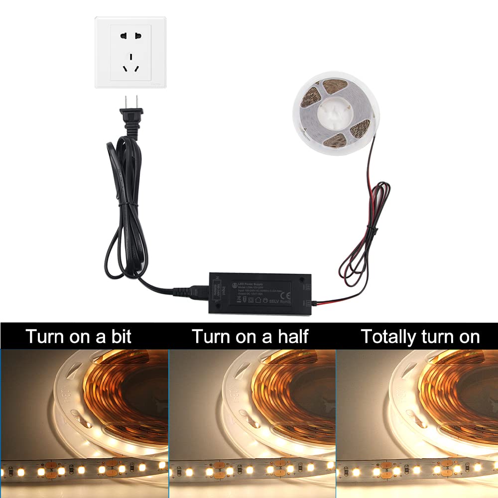 LD54 12V 20W LED Power Supply with JST Ports for Cabinet Strips Lights