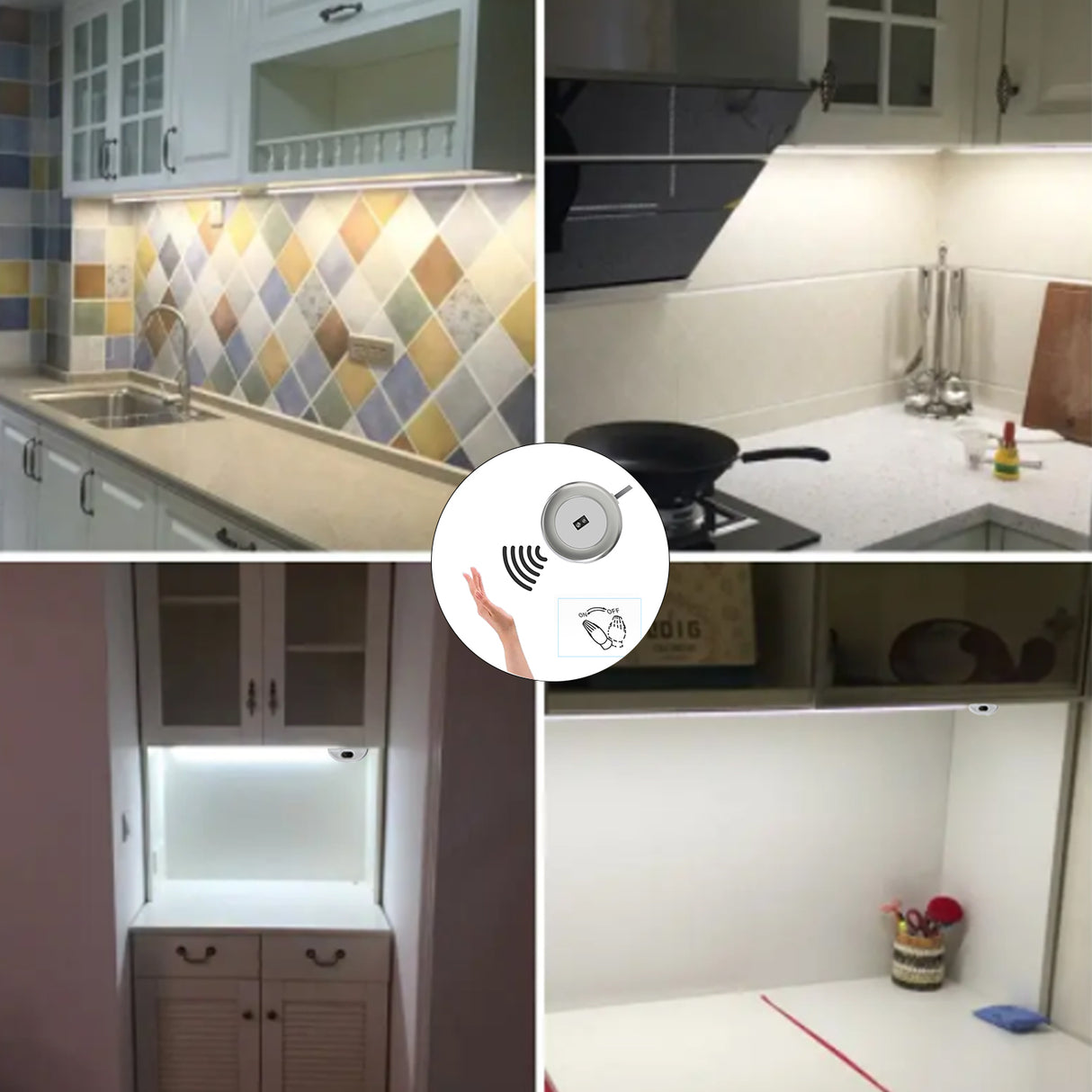 IH03 Handwave Sensor Switch – Surface Mounted, Handwave Control, Ideal for Bathroom Mirrors or Kitchen Counters