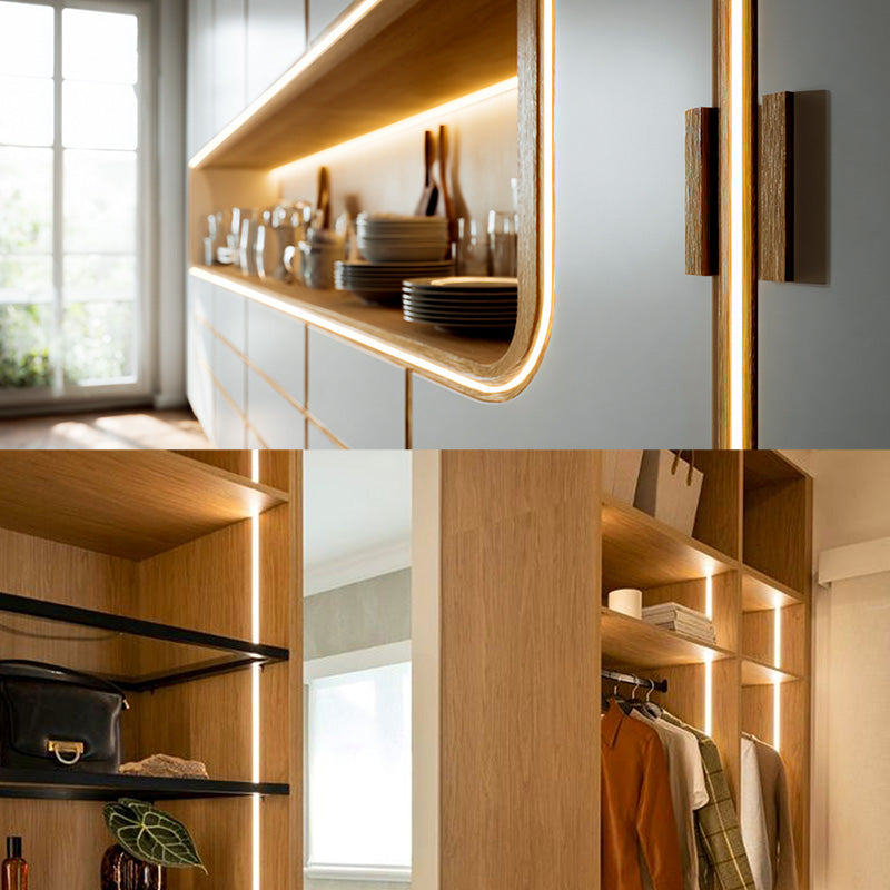 NS03 Silicon Strip Light, 12V 9.6W/m 16.4ft 4*10mm, 2700K-5000K