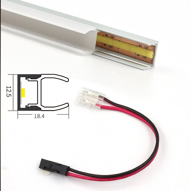 TEST 10-Pack 3.3ft VST APC9 LED Glass Shelf Light Profile with Milky Covers and 10 Quick-Link Connectors