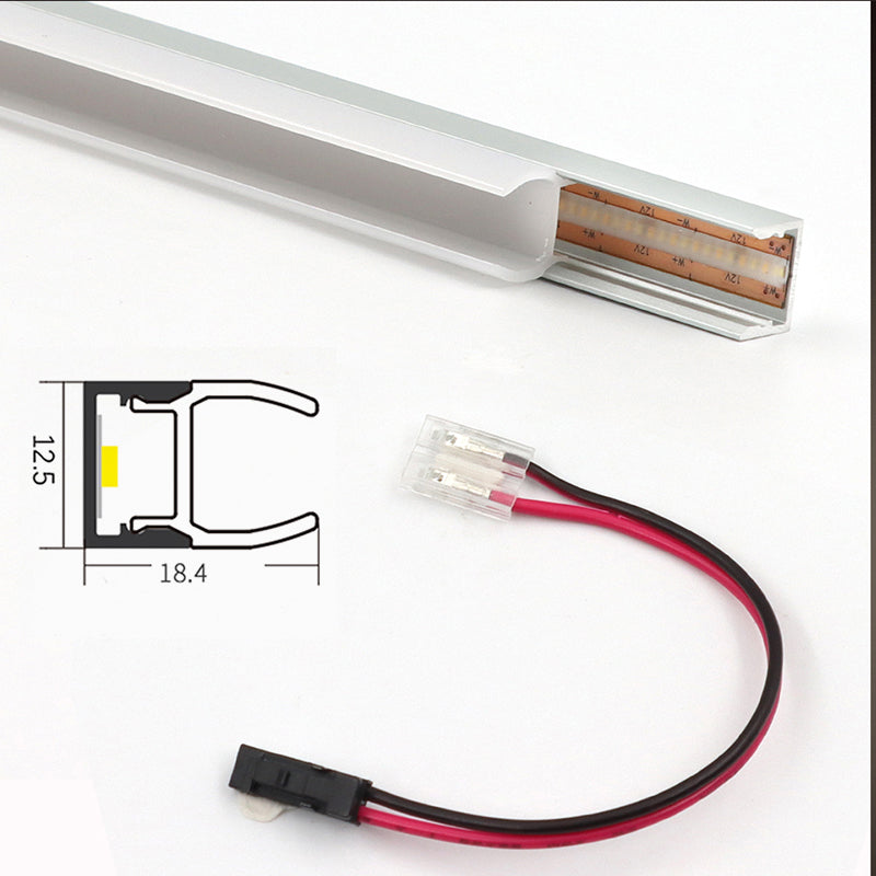 TEST 10-Pack 3.3ft VST APC9 LED Glass Shelf Light Profile with Milky Covers and 10 Quick-Link Connectors