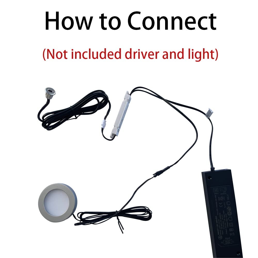 ID01 Motion Sensor Light Switch, Silver IR Sensor Switch Door Activated Light Switch for Closet Light LED Lights and Under Cabinet Lighting (DC 12/24V 3A)