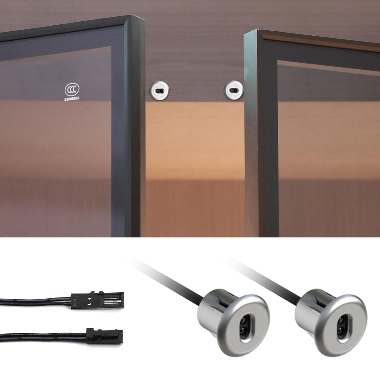 ID05 Double Door Activated Sensor Switch for LED Strip Light and Under Cabinet Lighting