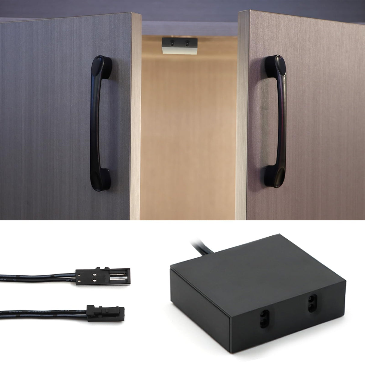 ID20 Motion Sensor Light Switch IR Sensor Switch Door Activated Light Switch for Closet Light LED Srtip Light and Under Cabinet Light with JST Male and Female Connector (DC 24V 3A)