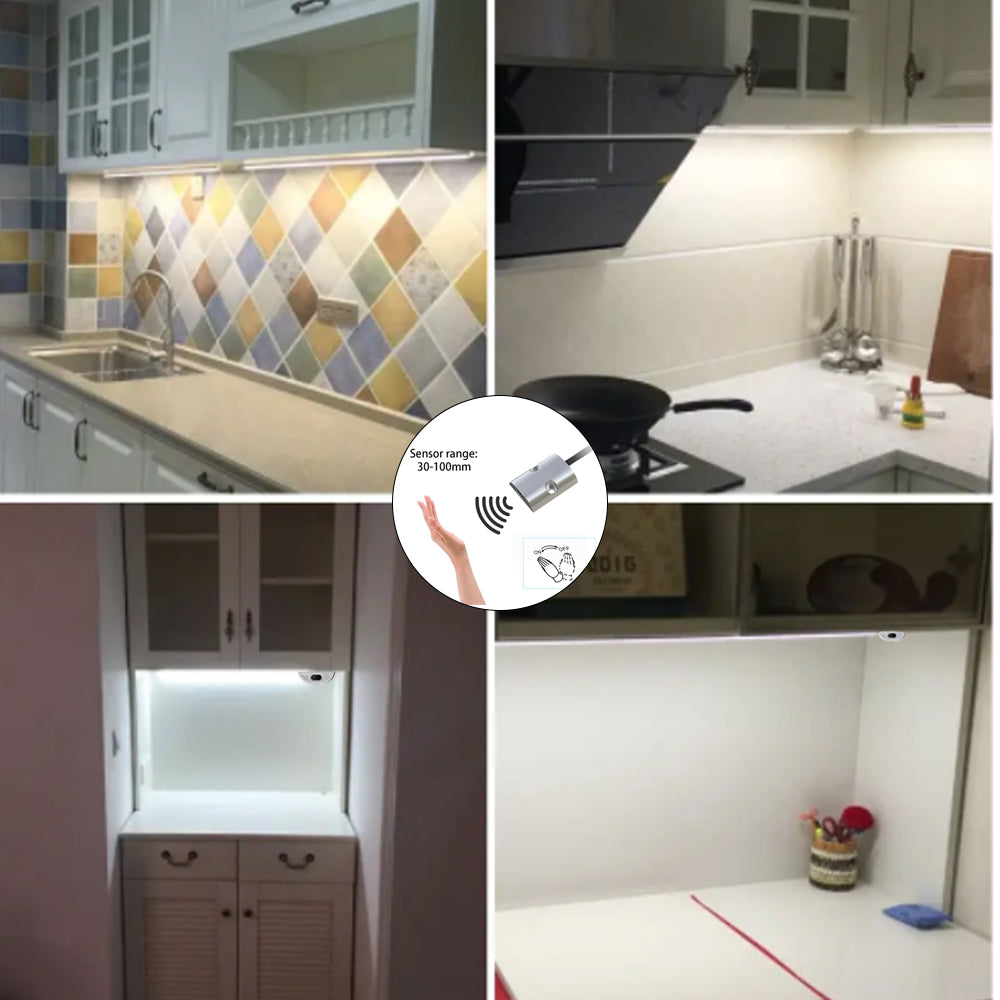 IH02 12V/24V 3A Surface Mounted LED Under Cabinet Light Sensor Switch - Instant On When Waving Hand