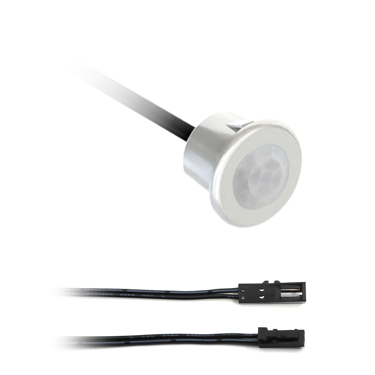 PR01 Motion Sensor Light Switch, IR Sensor Switch, LED Light Automatic Switch Door Switch for Closet Light Under Cabinets Counters Closets Wardrobes with 12V JST Male and Female (DC 12-24V)