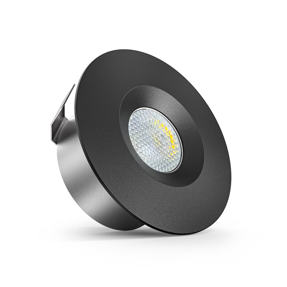 CB15 12V 1.5W 3000K Mini LED Puck Light Recessed Mounted for Bedroom Reading Room & Cloakroom