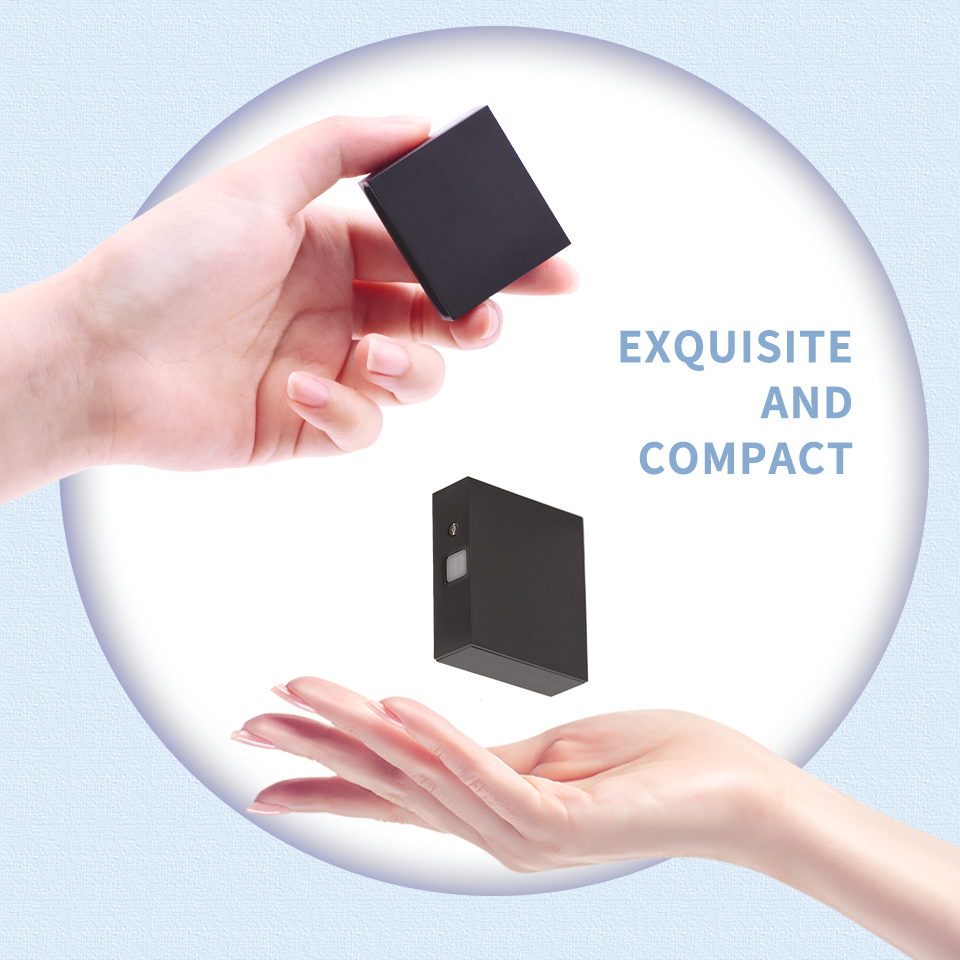 PR12 Black DC5V Wireless PIR Sensor Switch With Wireless Receiver for Closet Light Under Cabinets Counters Wardrobes