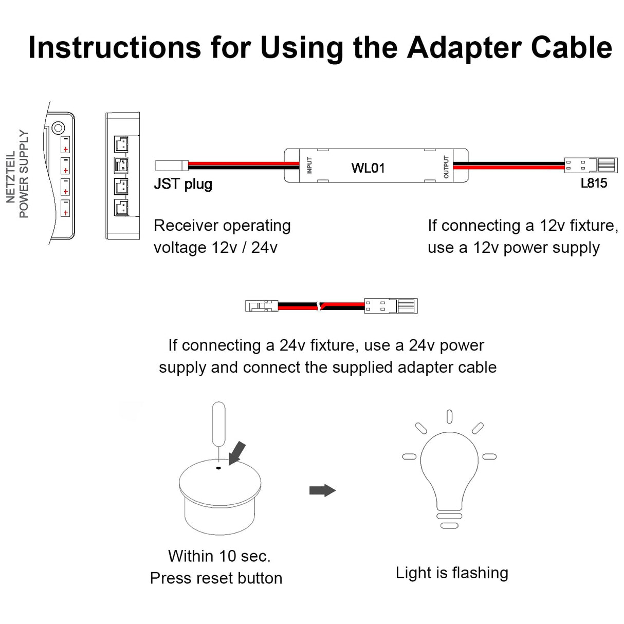 PR11 12V Motion Sensor Light Switch, IR Sensor Switch, Led Light Automatic Door Switch for Closet Light Under Cabinets Counters Wardrobes with JST Male and Female