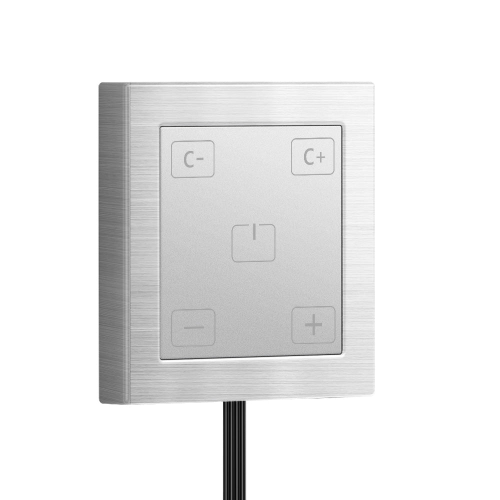 TS25 LED Cabinet Touch Dimmer Switch with Adjustable Color Temperature for Kitchen Under Cabinet Wardrobe