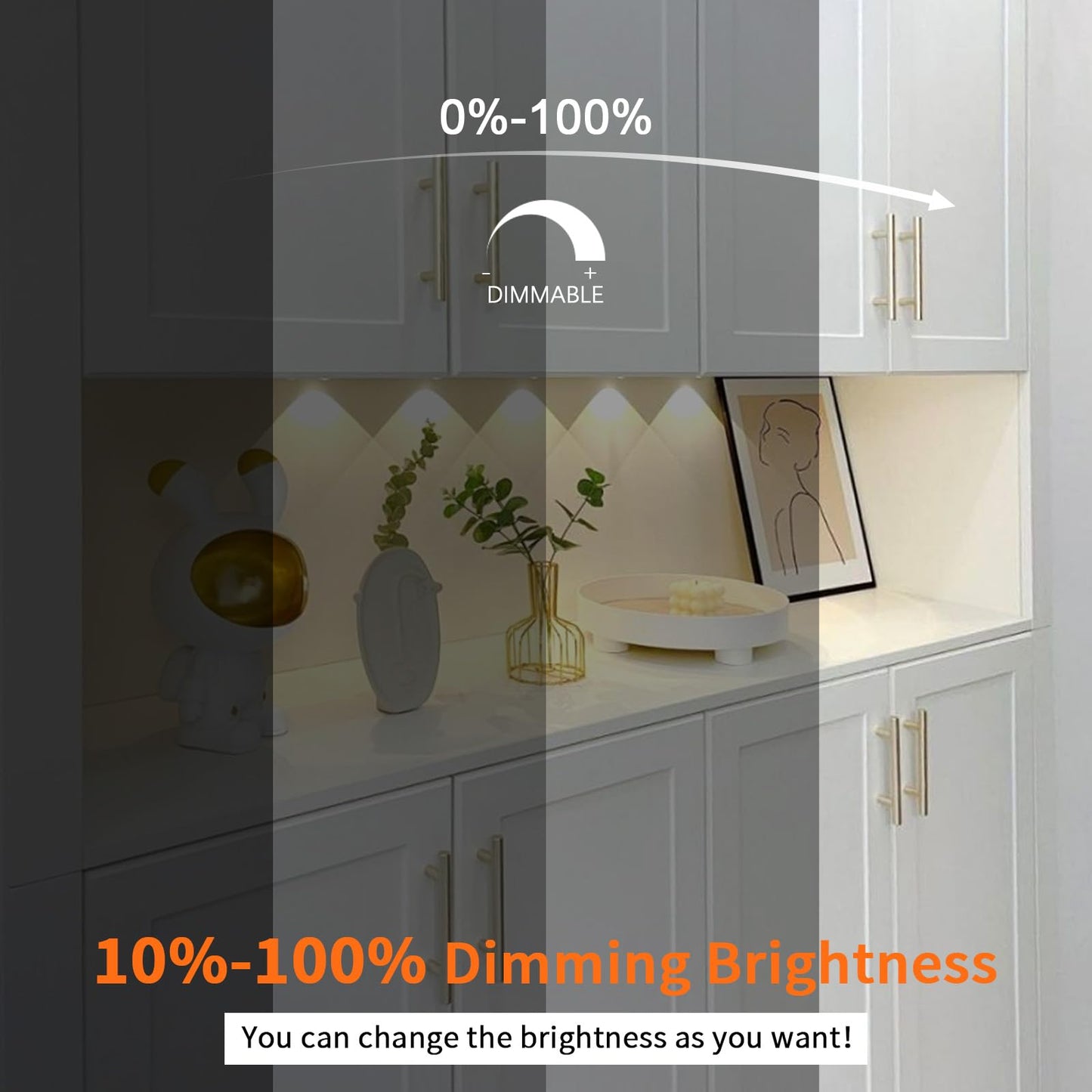 VST PL05 Cabinet Puck Light 12V 1.8W Mini Panel Light Recessed or Surface Mount LED Light for Kitchen, Wardrobe, Showcase Display