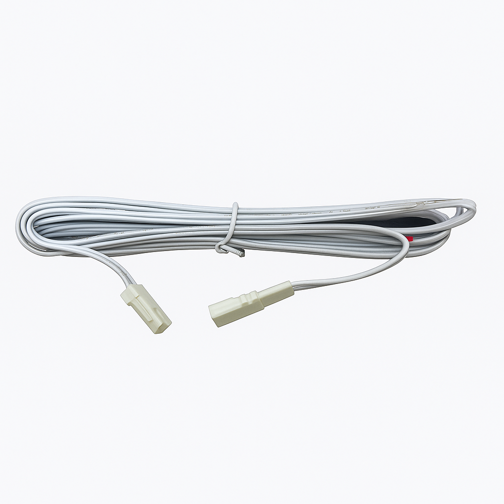 CC27-2 White Flexible Extension Cable 6.56ft with 12V JST Connector Male and Female for VST 12V Puck Lights, LED Strip Light, 12V Driver