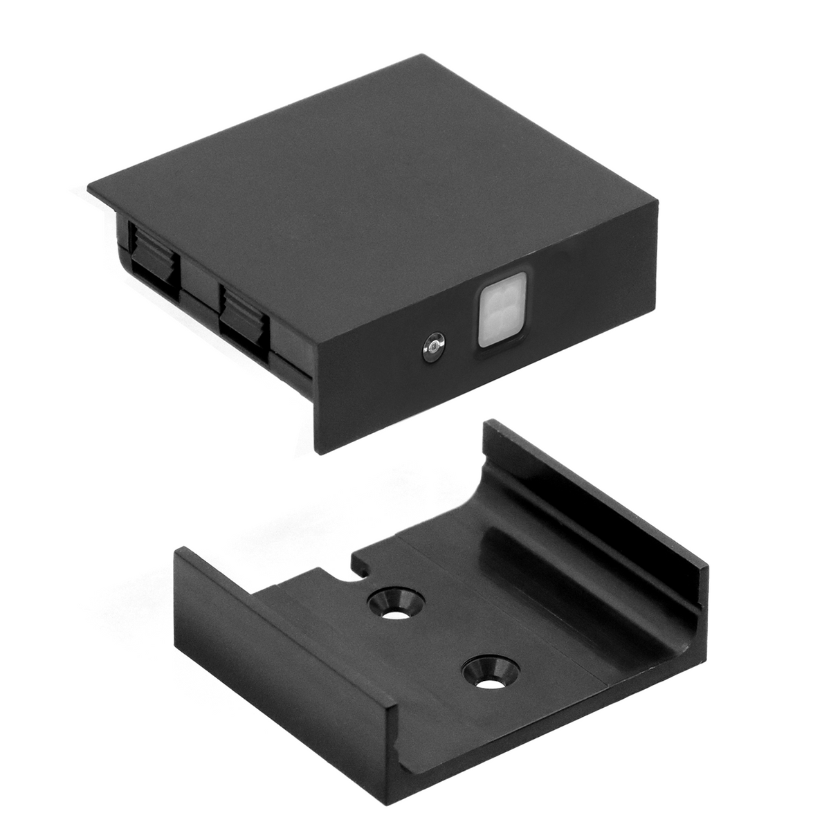 PR12 Black DC5V Wireless PIR Sensor Switch With Wireless Receiver for Closet Light Under Cabinets Counters Wardrobes