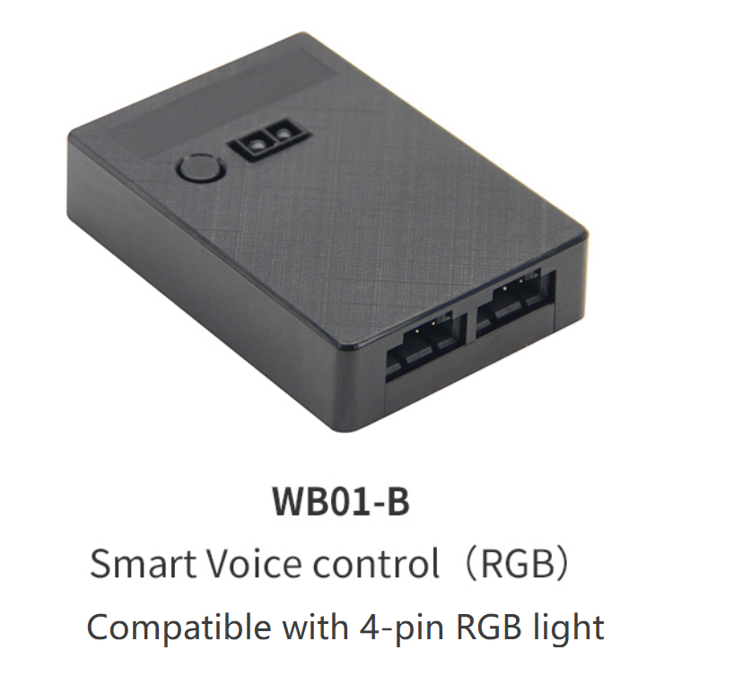 WB01-B Black Smart Voice Control System for SL04 RGB LED Shelf Floating Light with Alexa Google Assistant App Remote Control