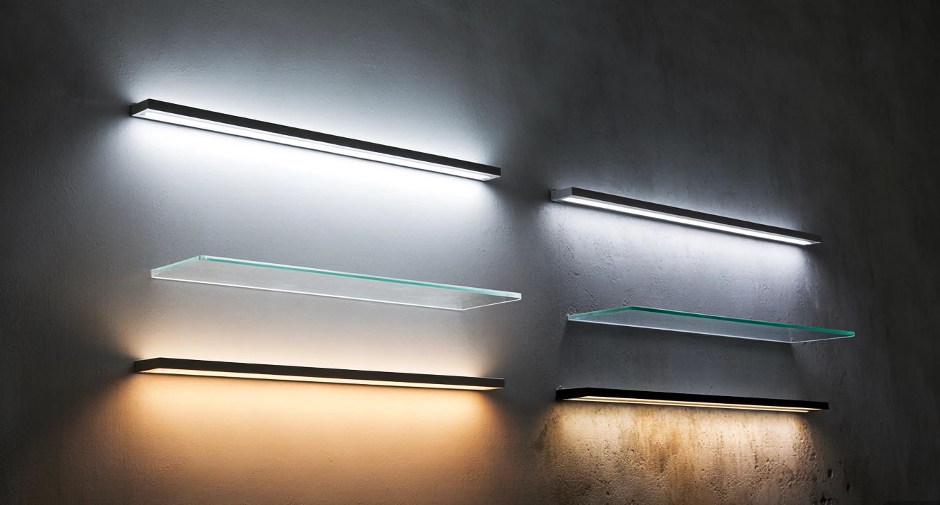 What Are Floating Glass Shelf Lights?