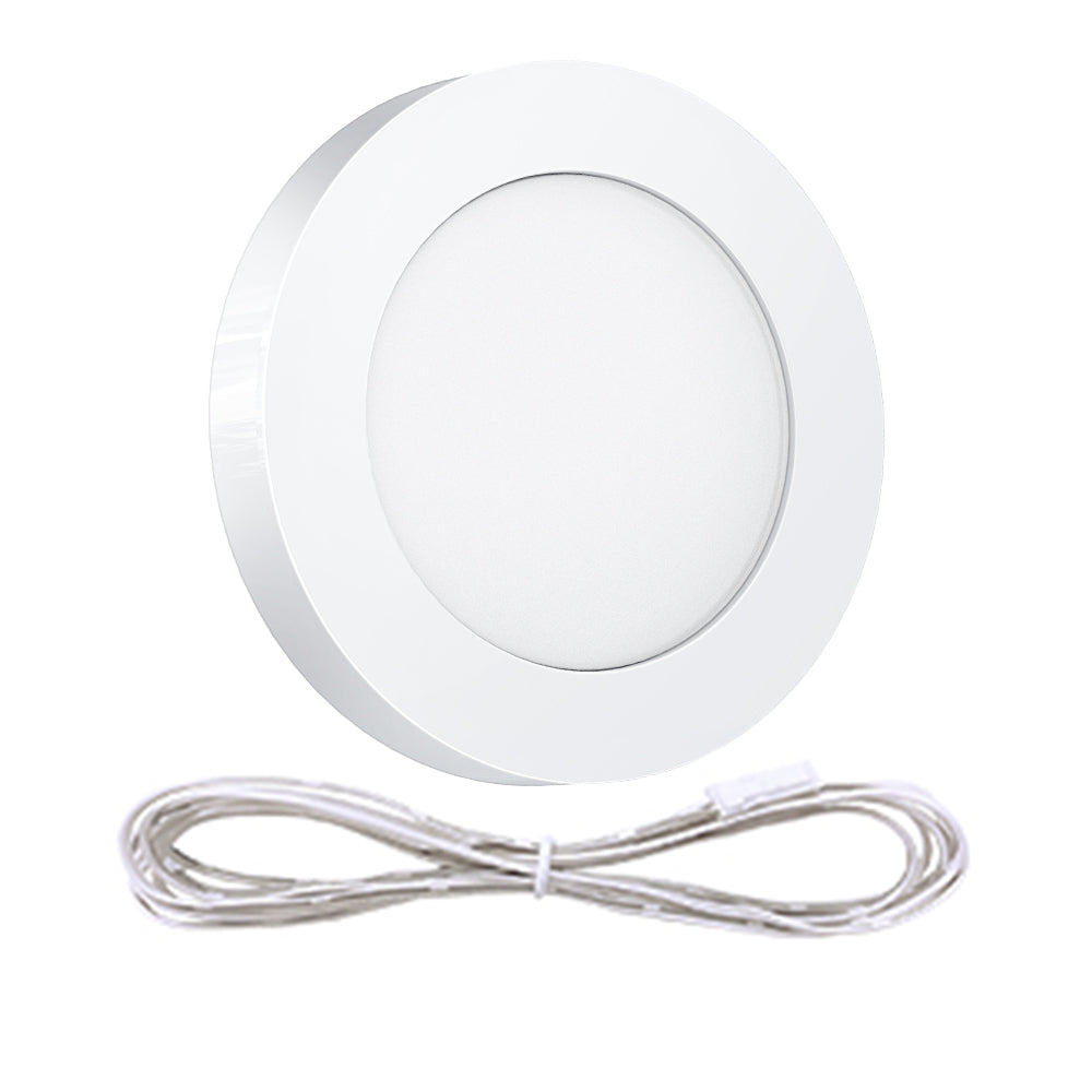 VST PL05 Recessed or Surface Mount Wiring Puck Light for Kitchen, Wardrobe, Showcase Display