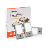 HSJliving 12V LED Rechargeable  Light  Motion Senor Night  Lights (3 PCS) for Wardrobe, Drawers & Living Room