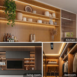 CV86 16.4ft Silicon Strip Light 12V Cuttable LED Strip Light ,2700K-5000K CCT,648 LEDs/M, Ra 90+, UL Listed for Kitchen, Cabinets