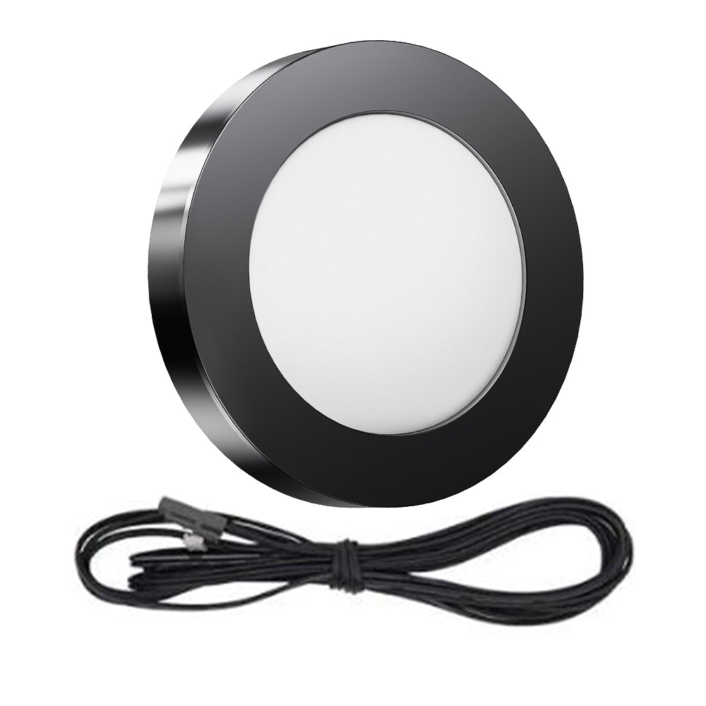 VST PL05 Recessed or Surface Mount Wiring Puck Light for Kitchen, Wardrobe, Showcase Display