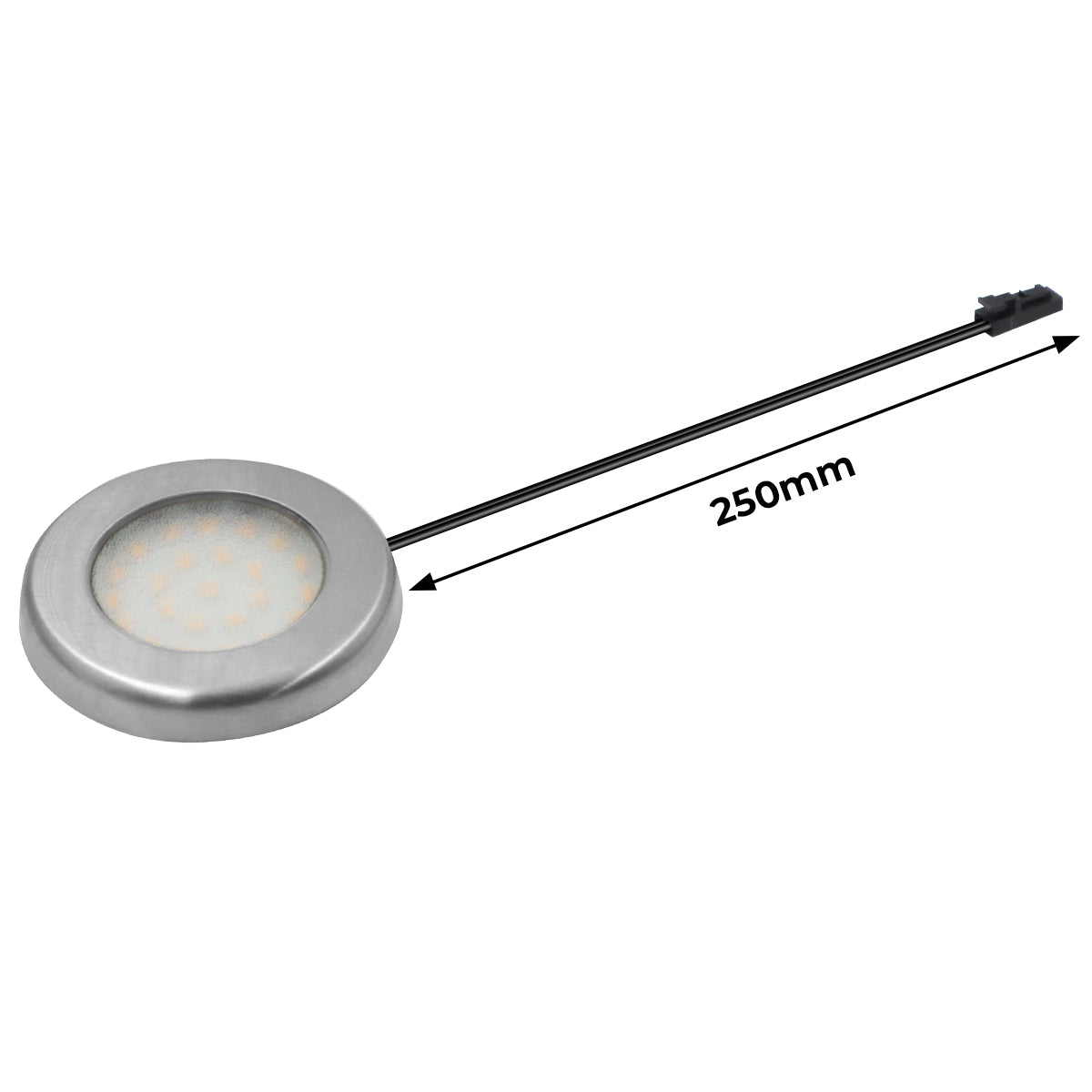 CB10 12V 1.8W Undercabinet Puck Light Recessed Mounted LED Panel for Kitchen Counter & Display Cabinet