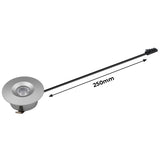 CB15 12V 1.5W Mini LED Puck Light Recessed Mounted for Display Cabinet Kitchen & Living Room