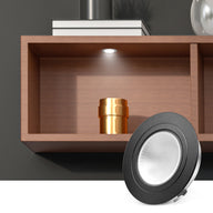 CB29 12V 2.5W Recessed or Surface Mounted Undercabinet  3000K LED Puck Light for Kitchen Living Room and Undercabinet
