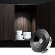 CB31 12V 1W Mini LED Puck Light Recessed Mounted Panel Light for Studio Kitchen & Dining Room