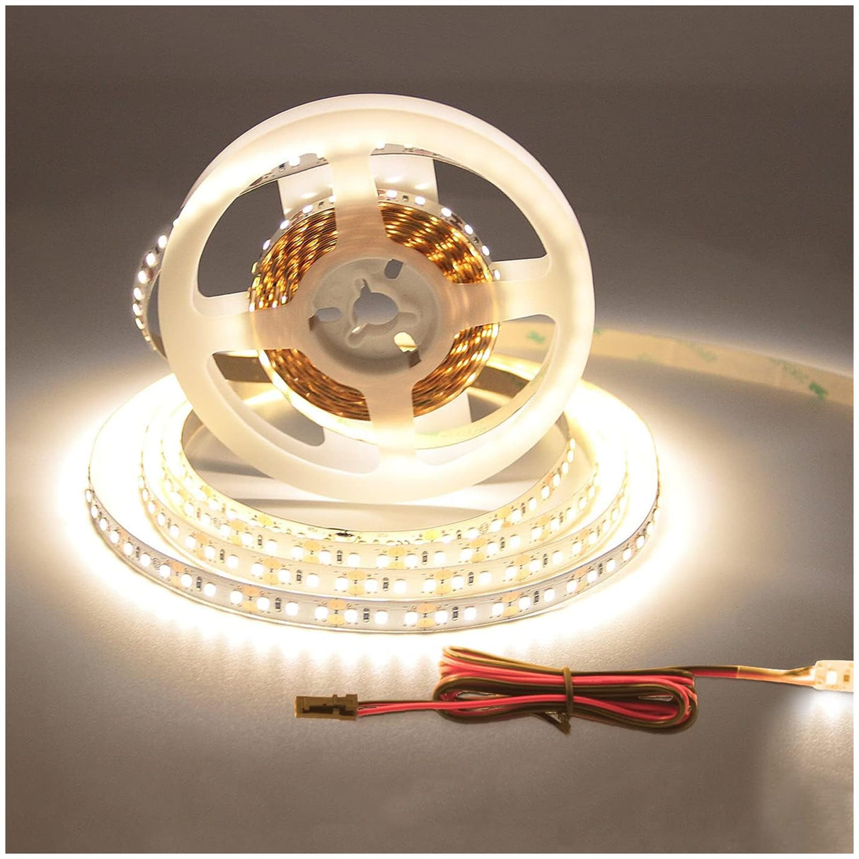 FS31 10mm LED Strip Light 12V 9.6W/m 4000K ETL Listed CRI 90+ with Soft Even Light for Bedroom and Stairs (White)