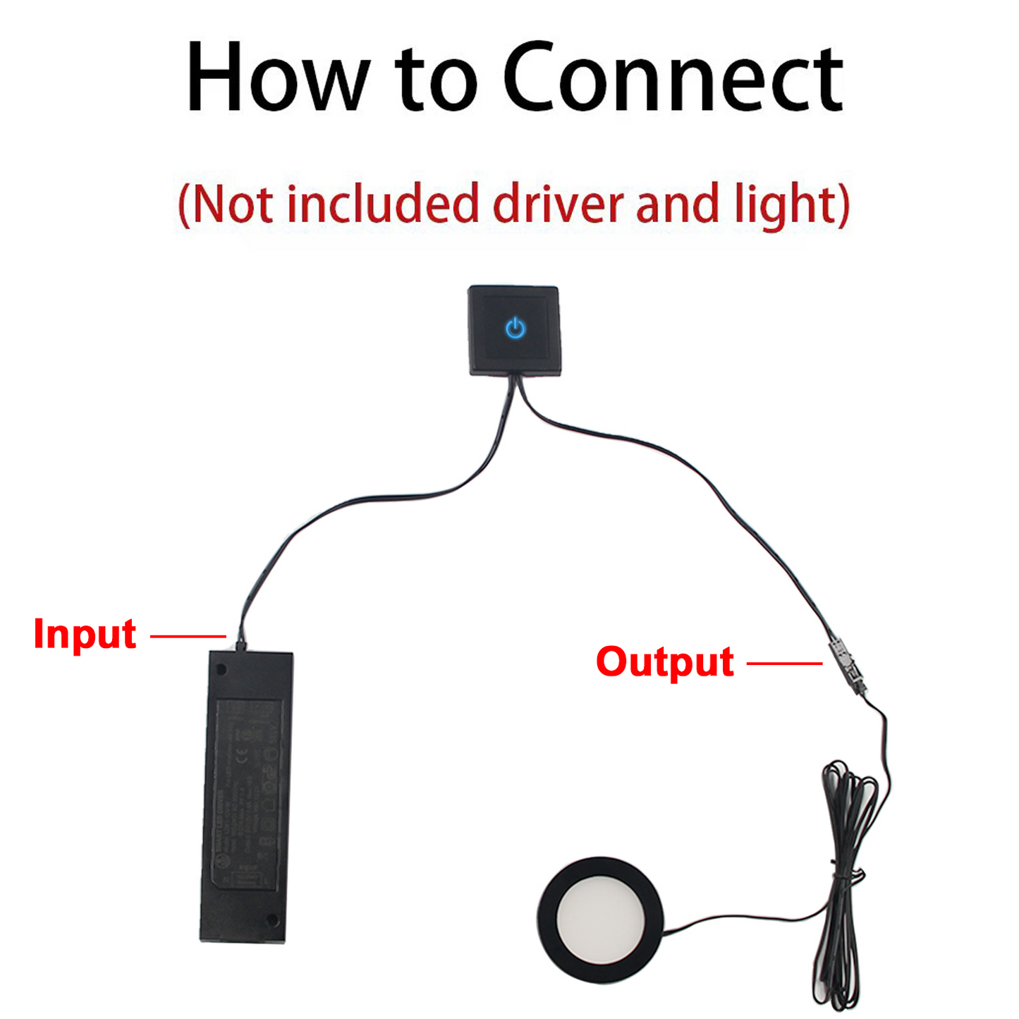 TS02 Silver IR Touch Dimmer Switch 12V for LED Strip & Under Cabinet Lighting | VST