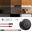 TS14 DC12V/24V Wireless Dimmer and WiFi 2.4G Receiver Kit with 2pin JST port connector , Recessed Mounted 1m JST Ports Controller for LED Lights in Under Cabinet Counters, Closets and Wardrobes