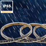 BT11 13.2ft Led Strip Light, Motion Sensor LED Tape Light, IP65 Waterproof LED Lights with Rechargeable Power Bank 6000mAh for Outdoor Balcony Garden Stairs Camping,Party (6000K Cool White)