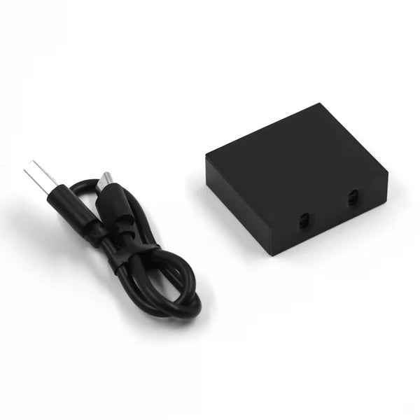 ID21 Double Door Magnetic Sensor Switch  With Wireless Receiver– Adjustable 30–50mm Detection, DC 5V, Surface or Recessed Mount, IP20 Rated, Black Finish