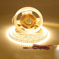 FS31 10mm LED Strip Light 12V 9.6W/m 2700K ETL Listed CRI 90+ with Soft Even Light for Wardrobe and Bedroom (Black / White)