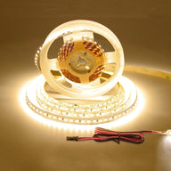 FS31 10mm LED Strip Light 12V 9.6W/m 3000K ETL Listed CRI 90+ with Soft Even Light for Bedroom and Cabinet (Black / White)