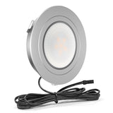 CB29 12V 2.5W Recessed or Surface Mounted Undercabinet  3000K LED Puck Light for Kitchen Living Room and Undercabinet