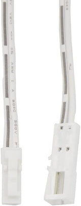 1 PCS CC27-2 White Flexible Extension Cable 6.56ft with 12V JST Connector Male and Female for VST 12V Puck Lights, LED Strip Light, 12V Driver