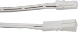 1 PCS CC27-2 White Flexible Extension Cable 6.56ft with 12V JST Connector Male and Female for VST 12V Puck Lights, LED Strip Light, 12V Driver