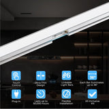 APE2 Smart Under Cabinet Lighting, UL Listed CRI 93+ CCT COB Strip Lights Alexa & Google Compatible APP Remote, Handwave and Voice Control Under Counter Lights for Kitchen Cabinet Closets (6 Bars)